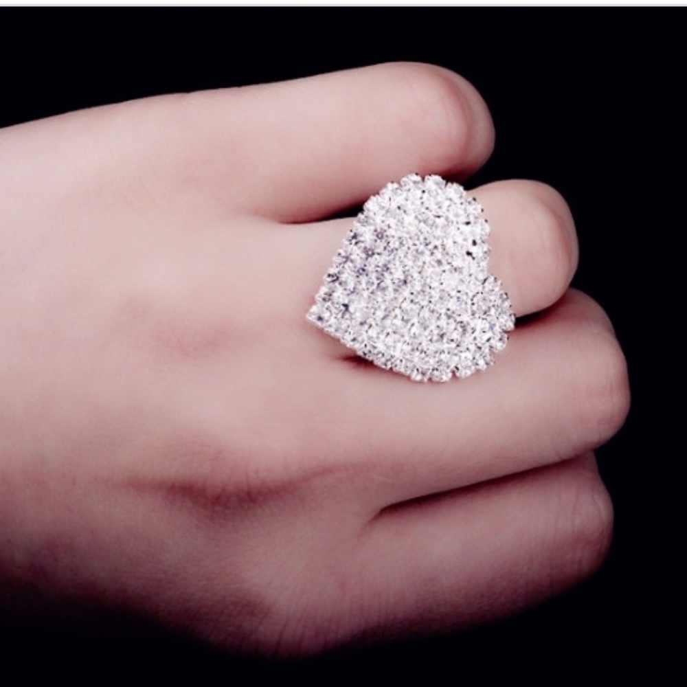 Diamond Ring Inlaid Zircon Ring Open Ring